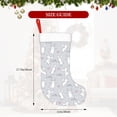 thumbnail image 4 of Salouo Fun Rabbit Print Christmas Stockings,Large Xmas Stocking Set of 1 Holiday and Farmhouse Stocking for Christmas Holiday Party Decoration(17.7*11 Inch), 4 of 7