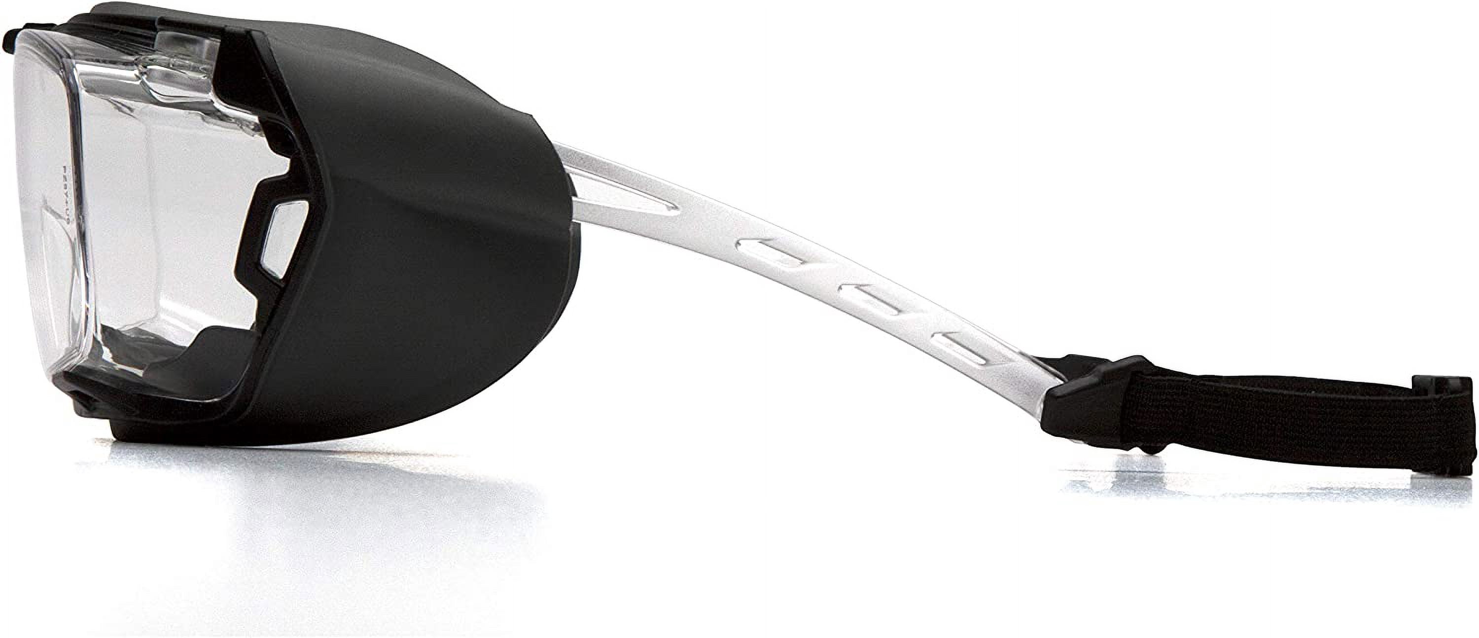 Pyramex Cappture Over Prescription Safety Glasses, Clear H2MAX Anti-Fog Lens w/Rubber Gasket