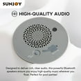 thumbnail image 6 of Floating Drink Holder with Ip66 Waterproof Bluetooth Speaker, Portable Bluetooth 5.0 Pool Speaker with RGB Light and Remote Controller,SUNJOY, 6 of 13