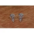 thumbnail image 3 of 1.80 Ct Round-Cut Moissanite Screw Back Bezel Stud Earring 14K White Gold Plated, 3 of 3