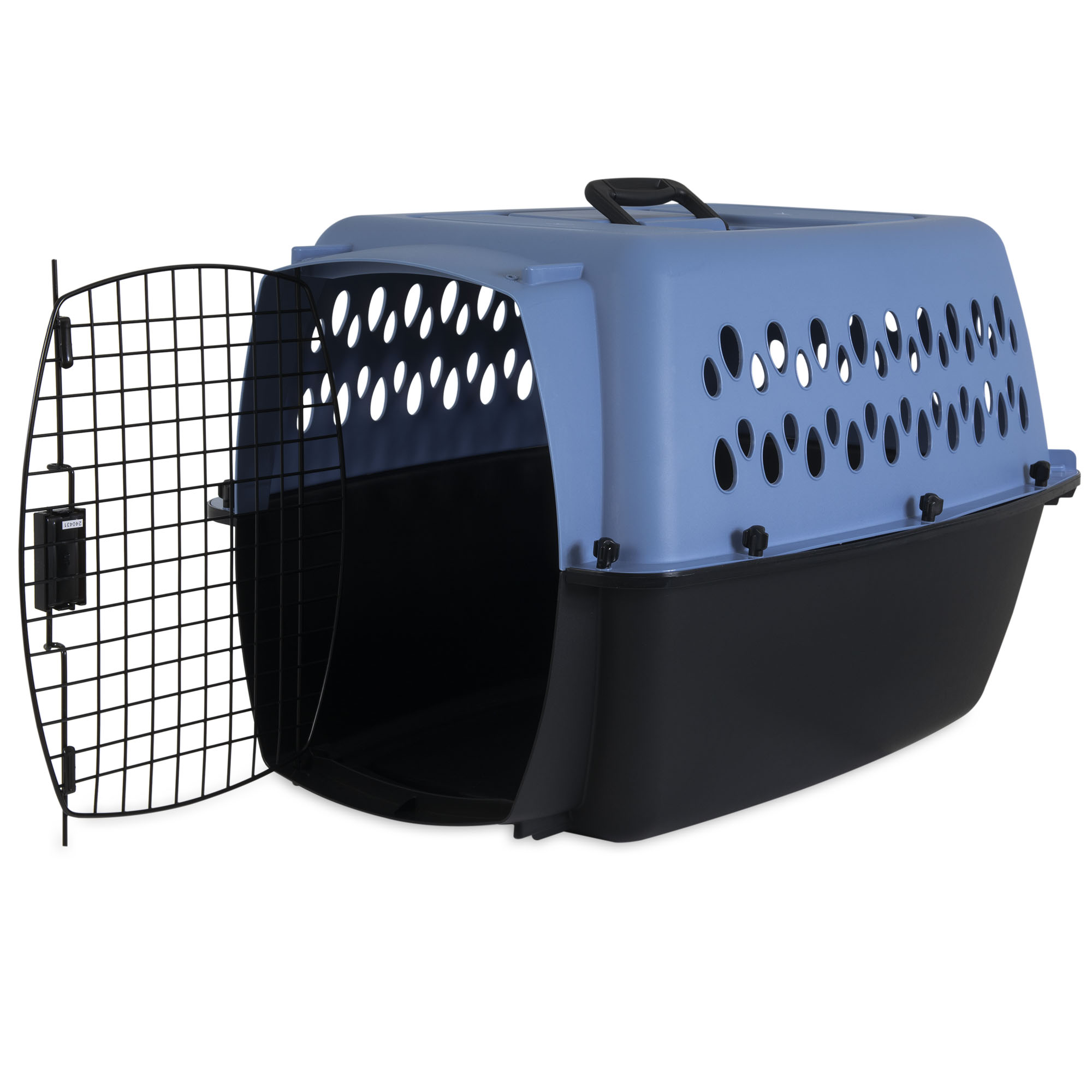 Petmate Pet Porter Fashion Travel Dog Kennel Portable Pet Carrier, Medium 26" for Dogs 20-25 lb, Blue