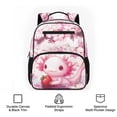 thumbnail image 6 of KUIFORTI Axolotl Strawberry Toddler Backpack Girls Kids School Bag with Side Pockets Adjustable Straps Durable for Preschool Kindergarten Back to School Gifts for Students, 6 of 7