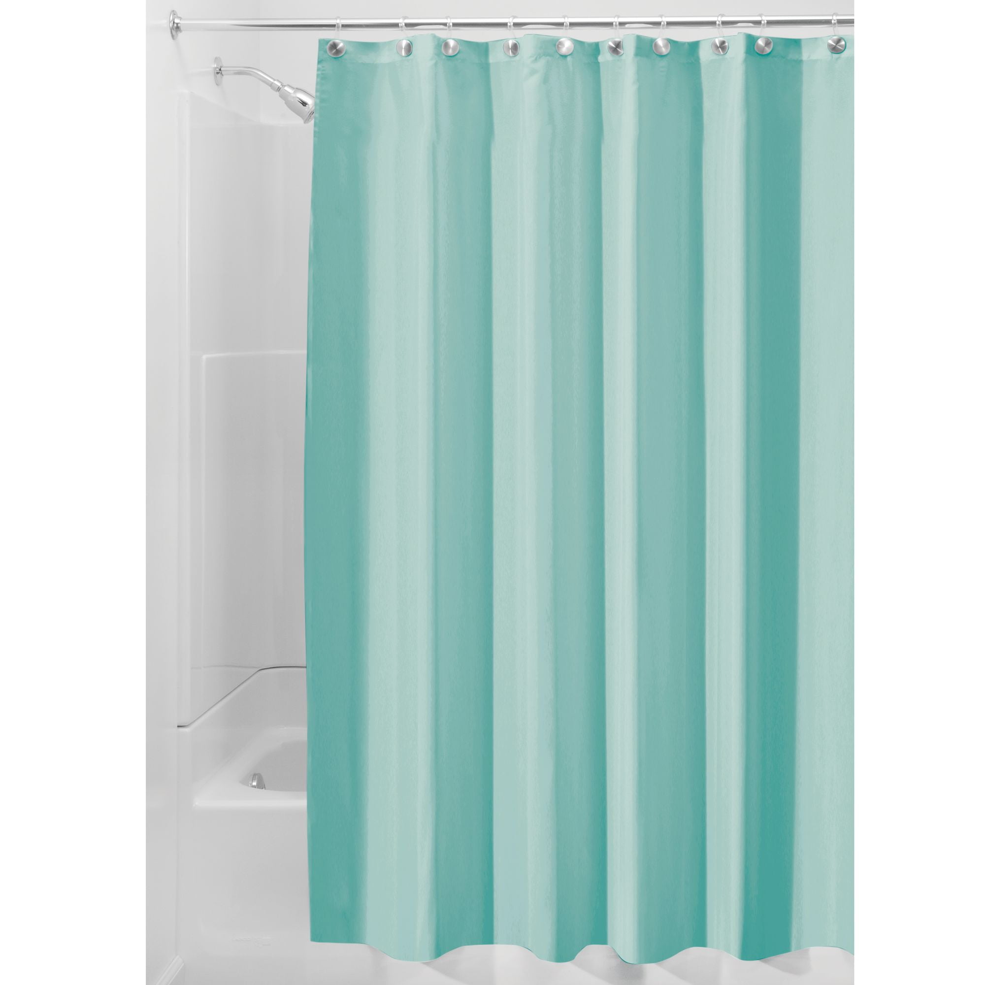 InterDesign Waterproof Fabric Shower Curtain Liner, Standard 72" x 72