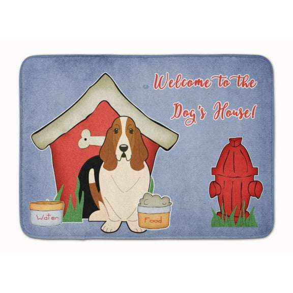 Dog House Collection Basset Hound Machine Washable Memory Foam Mat