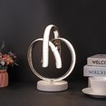 thumbnail image 3 of Luz de mesa LED en espiral moderna junto a la cama EE. UU. Una decoración de metal con adaptador JShteea  El nuevo, 3 of 8