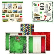 Scrapbook Customs Themed Paper and Stickers Scrapbook Kit, Italy Sightseeing