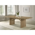 thumbnail image 2 of Adina 89-inch Extension Dining Table Distressed Light Brown, 2 of 13