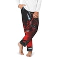 thumbnail image 2 of Xecao Halloween Vampire Party Print Teenagers' Pajama Pants Long Sleep Pants Soft Elastic Waist Pajama Bottoms Elastic waist with 2 Pockets 5-16 Years-XS(5-6), 2 of 6