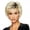 as the picture shows, variant on Ponytail Wigs for Women Lace Melt Lace Front Wigs And Human Lace Front Wigs for Women Lace Frontal New European And Wigs Gradually Changing Color For Women Short Curly Hair Rose Mesh Headbands