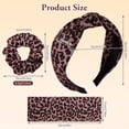thumbnail image 2 of Abaima 6 PCS Hair Accessory Set for Women, Elastic Leopard Hair Bands, Soft Knotted Hair Scrunchies, Stylish Wide Headbands, Makeup Headwear Accessories (Black, Leopard), 2 of 7
