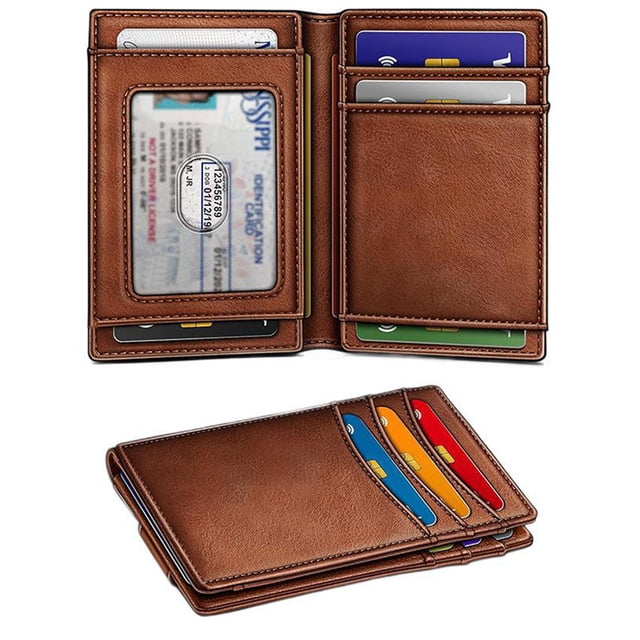 tamizeot Waterproof Mini Wallet With Magnetic Closure For Outdoor Adventures Rfid Blocking Wallet Mens Wallet A