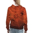 thumbnail image 7 of Kdxio Spider Web Print Womens Oversized Hoodies Sweatshirts Hooded Pullover Tops Sweaters Casual-Large, 7 of 7
