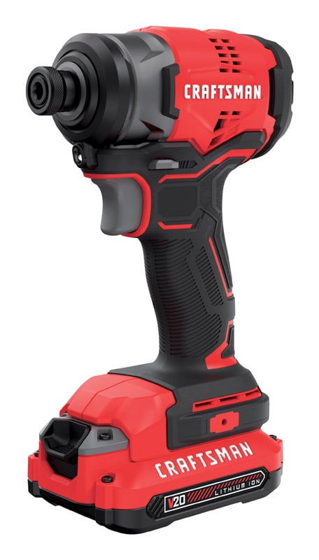 BLACK DECKER Brandclub Craftsman 20V MAX 1 4 in. Hex Cordless Brushless Impact Driver Kit 1500 in lb Case Of 1
