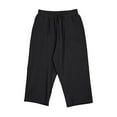 thumbnail image 5 of XIAOCHA Men's Wide-Leg Pants Loose Cotton Drawstring Trousers Breathable Casual Boho Wear PantsBlackL, 5 of 5