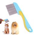 thumbnail image 1 of Peine de dientes densos para perros de acero inoxidable, mango de silicona para masaje de mascotas Likrtyny Para estrenar, 1 of 9