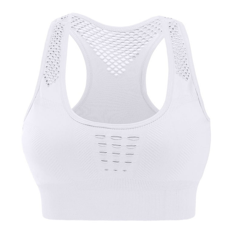 4-pack Women Mesh Padded Sports Bra Crop Tops Yoga Workout Gym Fitness Vest Shaper  bras for women 