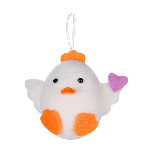 Pendiente colgante de pollo en casa, colgante de pollo para hogar, decoración de lana suave, colgante de pollo de madera, colgante de pollo para salón, colgante de pollo para dormitorio,