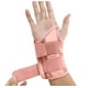 thumbnail image 3 of Muñequera para túnel carpiano mano derecha izquierda para hombres y mujeres, soporte para dormir durante la noche, férulas, estabilizador de brazo con (mano izquierda-rosa, (paquete de 1)), 3 of 5
