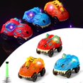 thumbnail image 1 of Save Unicorn Tracks Cars Repuesto solo Dino Track Cars para pistas que brillan en la oscuridad Accesorios para pistas de automóviles con 3 luces LED intermitentes compatibles con la mayoría de las pis, 1 of 5