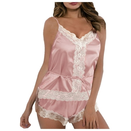 

Yubnlvae Sets Pajamas Lingerie Lace Shorts Women s Women Camisole Set Underwear Lingerie Fashion Set Sleepwear Nightwear