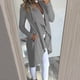thumbnail image 1 of Abrigos y chaquetas casuales de manga larga sin capucha para mujer, abrigos casuales de manga larga lisos, sueltos, con cuello vuelto, abrigos, tops, abrigos para mujer, 1 of 6
