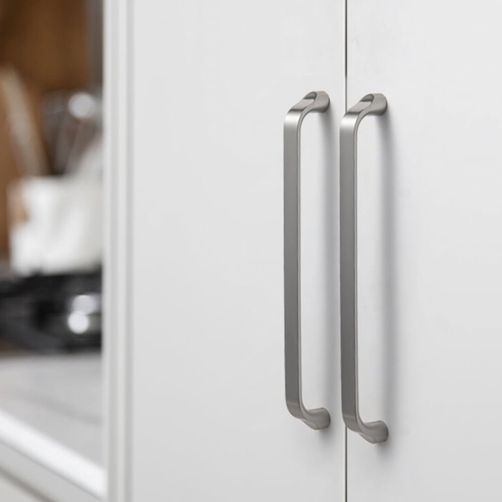 Goo-Ki 12 Pack Brushed Nickel Cabinet Handles of 7.6''(192mm) Hole Center, Zinc Alloy Cabinet Pulls for Drawer,Dresser,Cupboard Wardrobe, (23856)