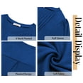 thumbnail image 6 of Fantaslook Long Sleeve Shirts for Women Fall Tops Dressy Casual Blouses Pleated V Neck Tunic Tops, 6 of 8