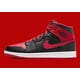 thumbnail image 3 of Ni - ke Air Jordan 1 Mid Bred Shoes Black Fire Red White Men's Sizes New DQ8426-060, 3 of 5