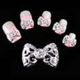 thumbnail image 6 of opvise 10Pcs Nail Art Stickers 3D Bowknot Pattern Alloy Rhinestone Nail Sticker for Dating, 6 of 8