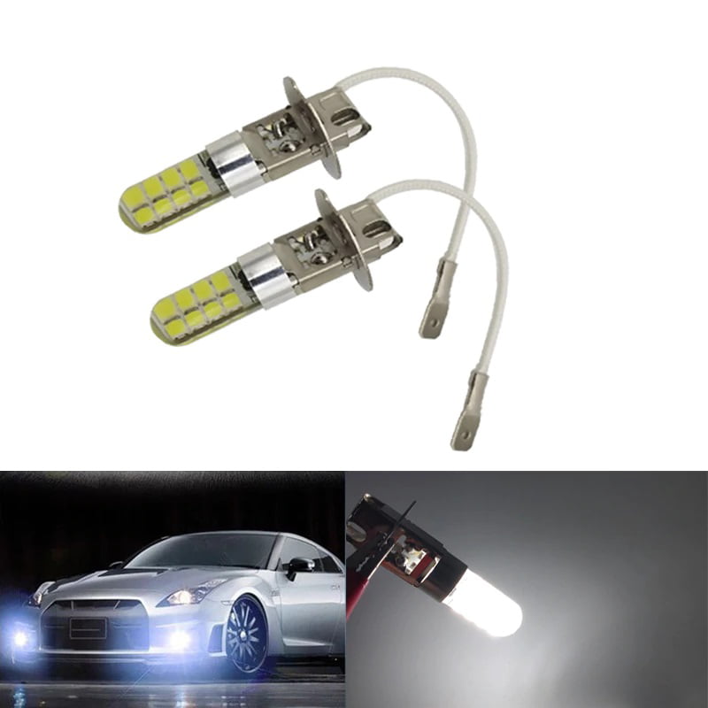 threshold The layout Posterity 2x H3 16-LED 12V Fog Light Bulbs/Driving Lights Replacement Bright White  NEW - Walmart.com