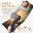 thumbnail image 3 of KLL Ultra Soft Microfiber Body Pillow Cover/Pillowcases 20"x54" with Hidden Zipper Closure-Castle Red Green Sky Dragon, 3 of 5