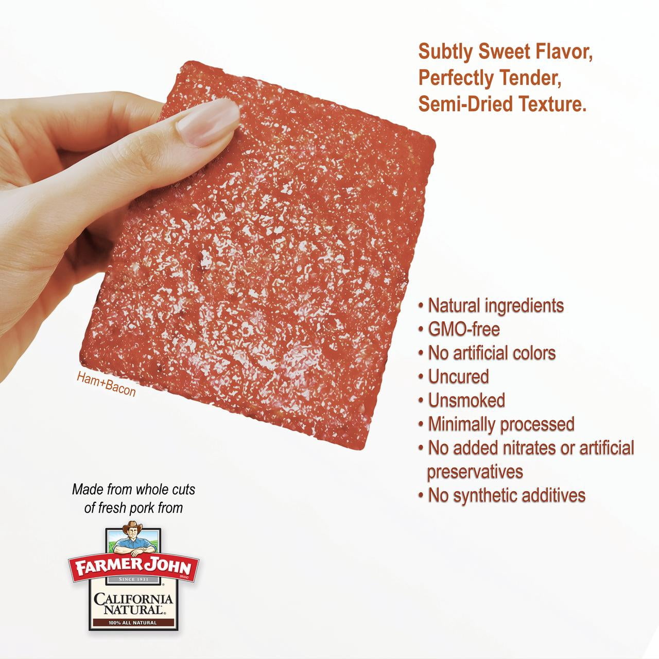 Singapore-Style Fire-Grilled Tender Pork Jerky (Original Flavor - Square Shaped 8 oz.) *Grilled Fresh to Your Order *Shipped the Same Day - L.A. Times "Handmade Gift" Winner
