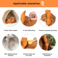 thumbnail image 4 of Cute Waterproof Cat Cone Collar for Healing, Anti-Bite Safety Elizabethan e Collar for Cats - Orange Pumpkin Cat, 4 of 4