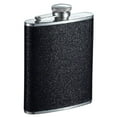 thumbnail image 1 of Visol Stardust Black Glitter Liquor Flask - 6 ounce, 1 of 1