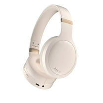LACKUST Over-Ear Wireless Bluetooth 5.4 Headphones, Beige - Foldable Soft Headband, Low Latency for Gaming & Sports, Long Battery Life