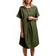 thumbnail image 1 of Vestido informal con botones para mujer - Cuello redondo - Elegante para el día a día - Poliéster - Primavera/verano - Tallas S-XXL, 1 of 8
