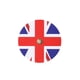thumbnail image 2 of Reloj de pared Creative Union Jack de 35 cm con manecillas negras de 14 cm, 2 of 2