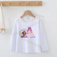thumbnail image 3 of Gabbys Dollhouses-Sudadera fina con letras A B C para niñas, ropa para niños, camisa larga, ropa para niños, invierno, Otoño, regalos, 3 of 5