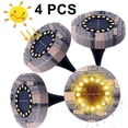thumbnail image 1 of Accesorios de iluminación y ventiladores 4pcs IP65 Waterproof Resin Solar Lights Garden 16LED Warm White Landscape Lighting LED Recessed Spotlight Floor Light Outdoor For Yard Driveway Lawn Ormromra FLD-4672, 1 of 4