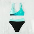 thumbnail image 5 of ASFGIMUJ Women's High Waisted Two Pieces Set Swimsuit, 5 of 9