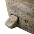 thumbnail image 6 of Linon Mabry Whale Sculptured Resin & Glass Top Rustic Accent Table in Driftwood, 6 of 11