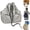 Gray, variant on Large-Capacity Drawstring Convertible Tote Backpack,Lightweight Nylon Multi-Compartment with Anti-Theft Pocket,Solid-Color Shoulder Bag for Work Travel Shopping (Caramel)