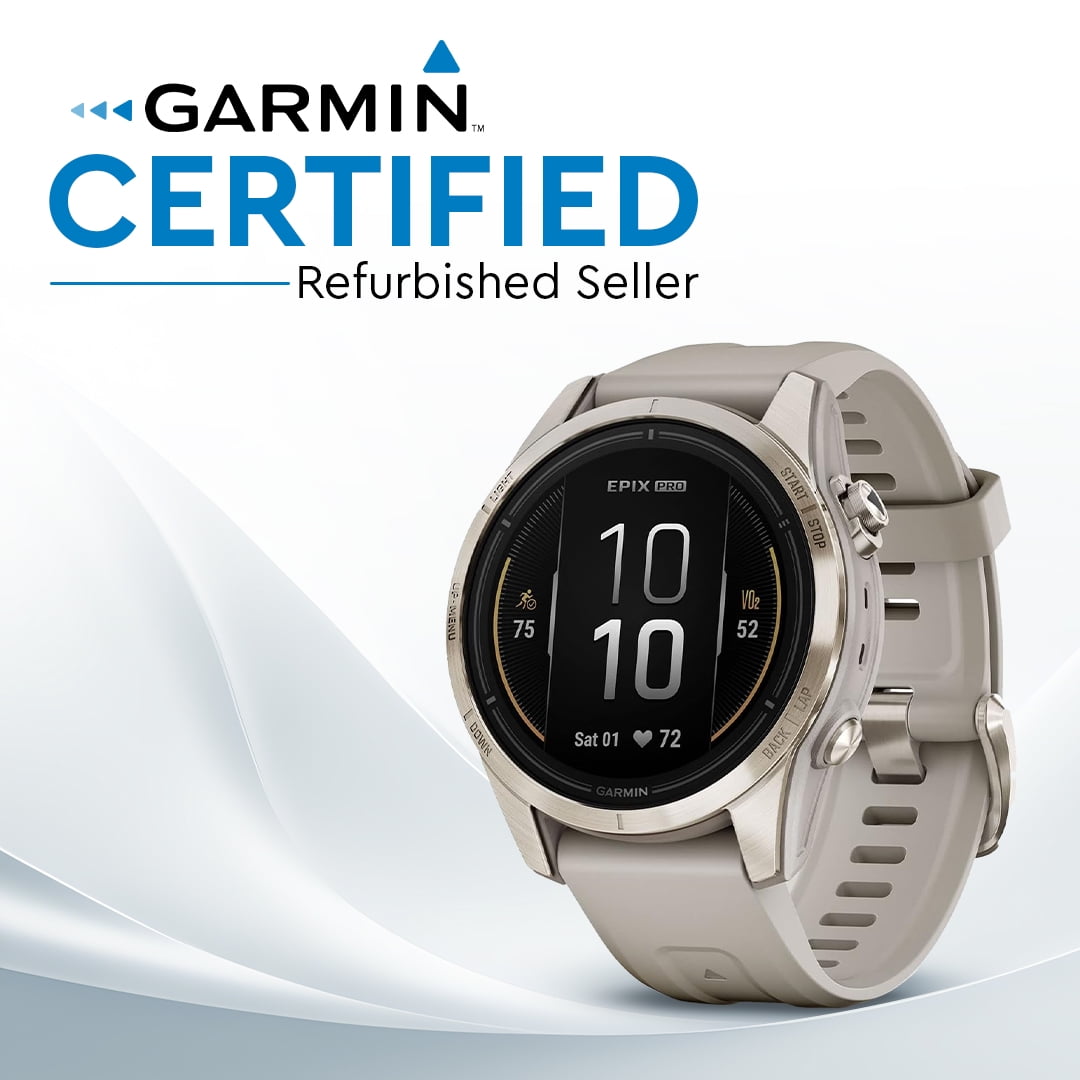 Garmin, GARM-epixPro2-Sand-RN, Epix Pro, Gen 2, Beige, 42mm GPS Smartwatch with Flashlight