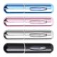 thumbnail image 2 of Atomizador de perfume portátil recargable de 5 ml, 4 unidades, para viaje, rosa, azul, negro y plateado., 2 of 14
