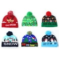 thumbnail image 4 of Christmas Hat Designs LED Christmas Sweater Cap Santa Light Knitted Hat,Red Fawn, 4 of 5