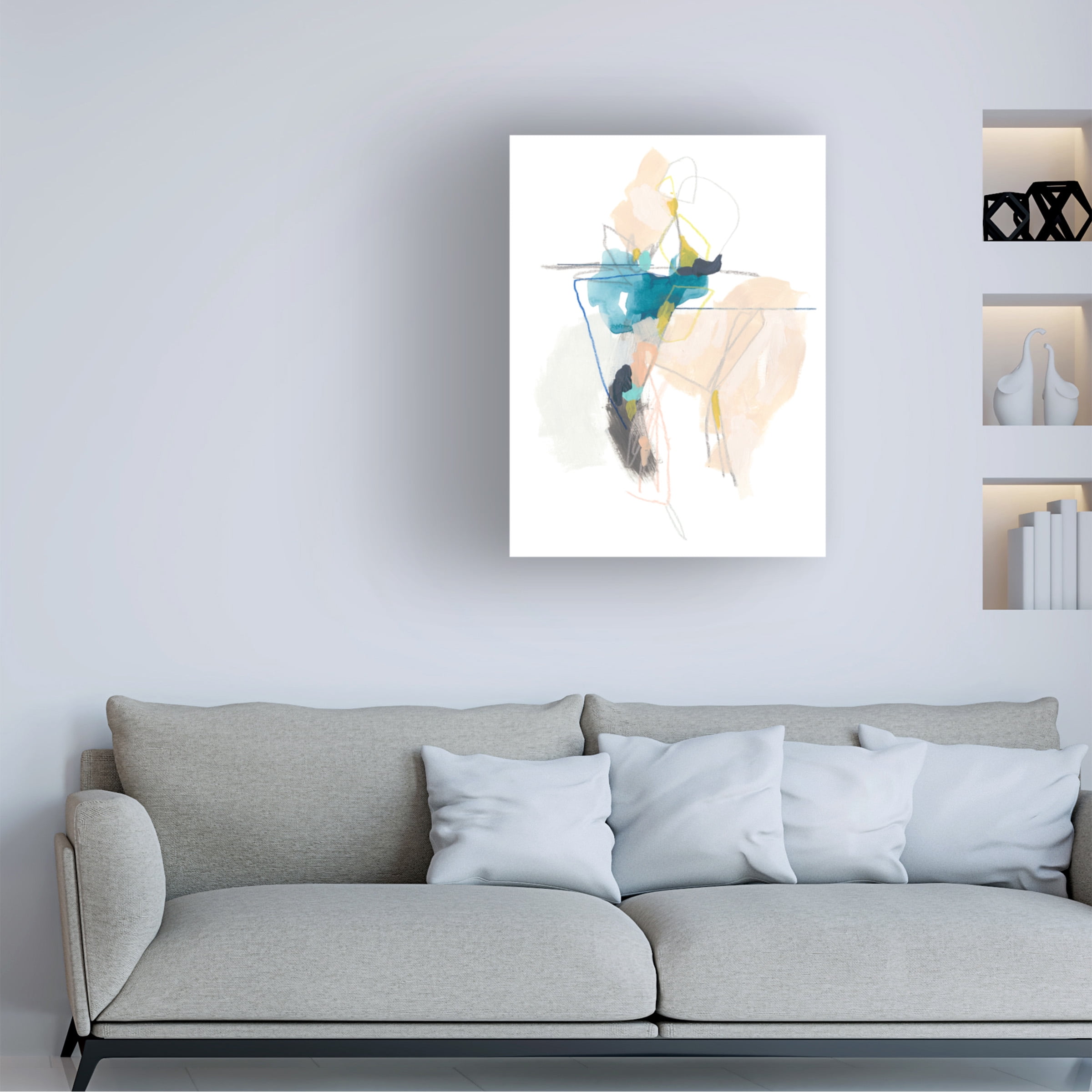 June Erica Vess 'Static Energy I' Canvas Art