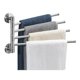 thumbnail image 1 of Toallero de baño con 4 barras de toalla, toallero giratorio, ahorra espacio, toallero de acero inoxidable, 1 of 7