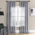 thumbnail image 2 of Cortinas Maison Colette de lino texturizado semitransparente, 132 x 213 cm, color gris, 2 of 6