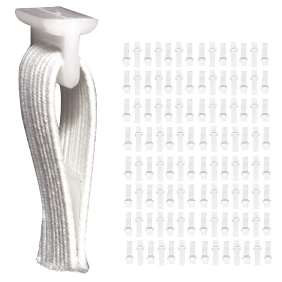 DMSE Wholesale Glissières Élastiques pour Rideaux, et Roulettes (112 Pack)