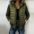 thumbnail image 2 of Enjoytime Quilted Jackets for Women Patchwork Knit Long Sleeve Zip Up Hooded Coat Warm Casual Lightweight Outerwear with Pocket, 2 of 7